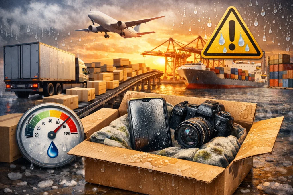 strategi melindungi produk dari kelembapan saat pengiriman barnag di peak season